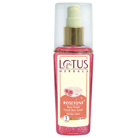 Buy Lotus Herbals Rosetone Rose Petals Facial Skin Toner | For All Skin Types | 100ml - Purplle