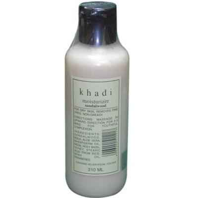 Buy Khadi Herbal Moisturising Lotion With Sandalwood 210 ml By Swati Gramodyog - Purplle