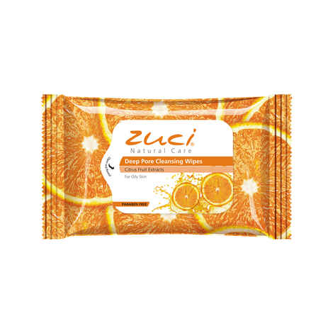 Buy Zuci Wet Wipes - Citrus Fruit (15 wipes) - Purplle