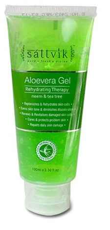Buy Sattvik Organics Aloevera Gel (100 g) - Purplle