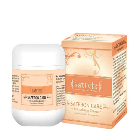 Buy Sattvik Organics Saffron Care Revitalising Cream (40 g) - Purplle
