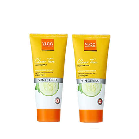 Buy VLCC Clear Tan Fruit Face Pack (85 g) (Pack of 2) - Purplle
