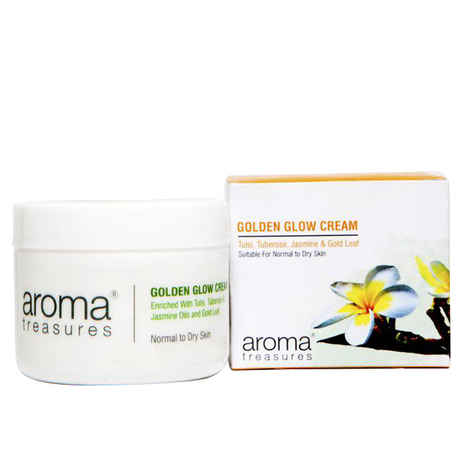 Buy Aroma Treasures Golden Glow Cream (50 g) - Purplle