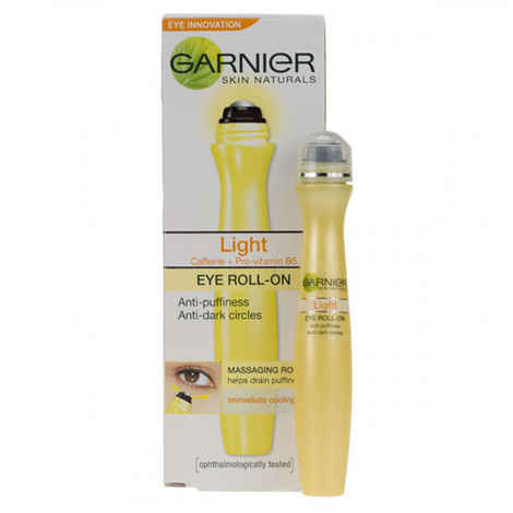 Buy Garnier Skin Naturals White Complete Eye Roll On Caffeine + Pro Vitamin B5 Anti Puffiness Brightens Eye Contour (15 ml) - Purplle