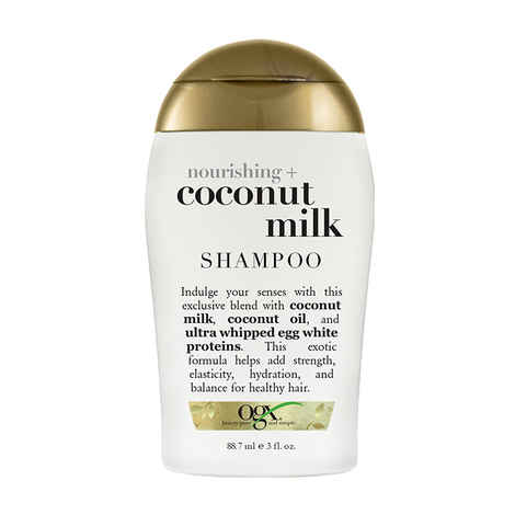 Buy OGX (Organix) Coconut Milk Shampoo (88.7 ml) - Purplle