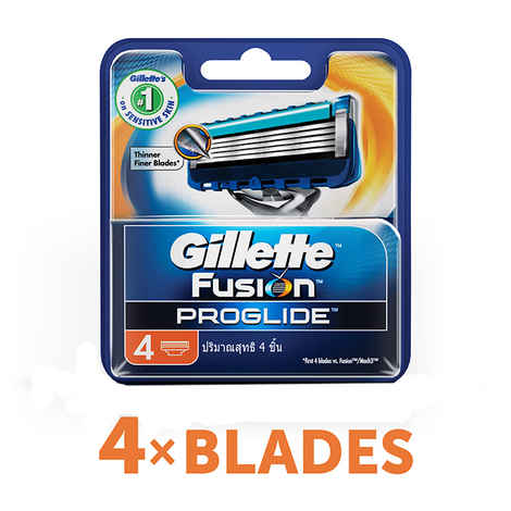 Buy Gillette Fusion Proglide FlexBall Manual Shaving Razor Blades (Cartridge) 4s Pack - Purplle