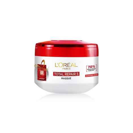 Buy L'Oreal Paris Hair Mask, For Damaged and Weak Hair, With Pro-Keratin + Ceramide, Total Repair 5, 200 ml - Purplle