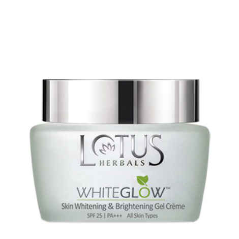 Buy Lotus Herbals Whiteglow Skin Whitening & Brightening Gel Cream SPF-25 (60 g) (Pack of 3) - Purplle