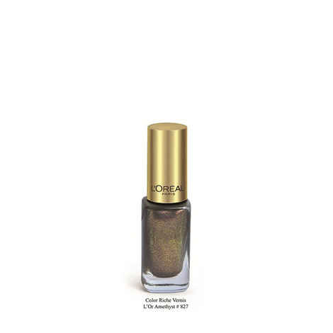 Buy L'Oreal Paris Color Riche Vernis L'Or Amethyst Nail Polish 827 - Purplle