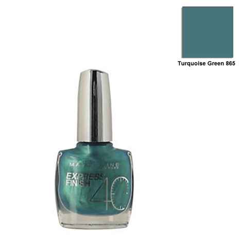 Buy Maybelline Express Finish Turquoise Green Nail Polish 865 (10 ml) - Purplle