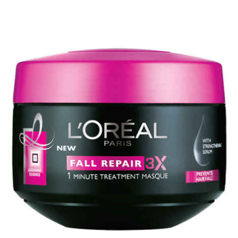 Buy L'Oreal Paris Fall Repair 3X Fall Repair Hair Masque (200 g) - Purplle