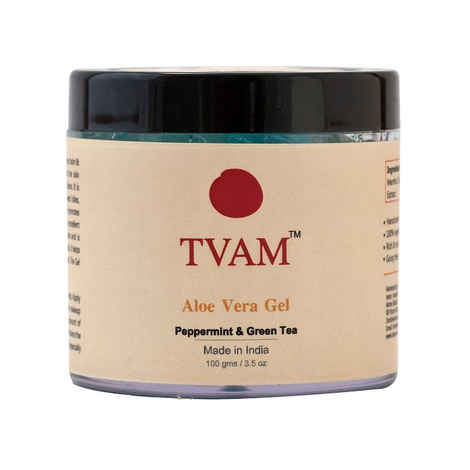 Buy Tvam Peppermint And Green Tea Aloe Vera Gel 100 G - Purplle