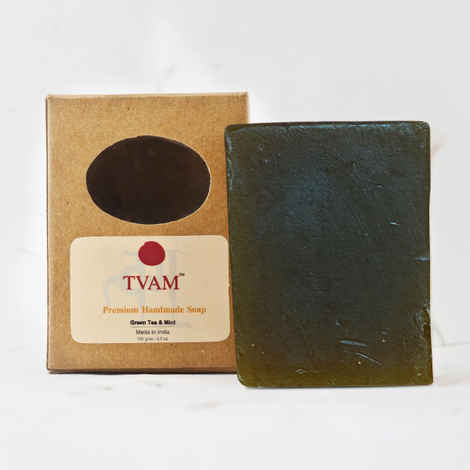 Buy Tvam Green Tea Mint Soap 100 G - Purplle