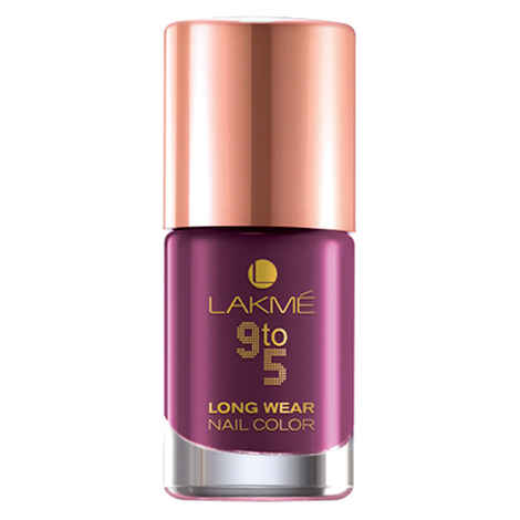 Buy Lakme 9 to 5 Long Wear Nail Color Mauve Mobile (9 ml) - Purplle
