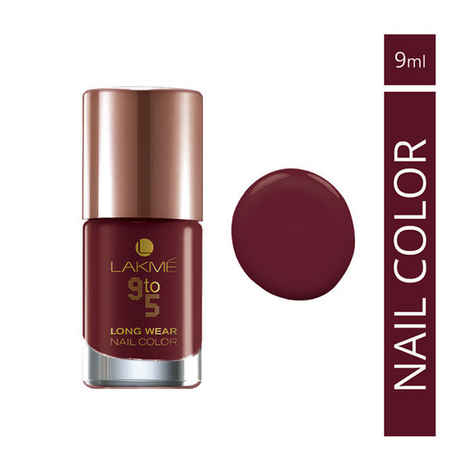 Buy Lakme 9 to 5 Long Wear Nail Color Red Alert - (9 ml) - Purplle