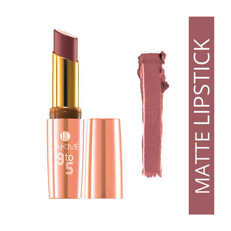 Buy Lakme 9 to 5 Matte Lipstick Scarlet Drill MR3 (3.6 ml) - Purplle