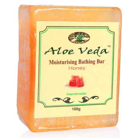 Buy Aloe Veda Moisturising Bathing Bar Honey 100 g - Purplle