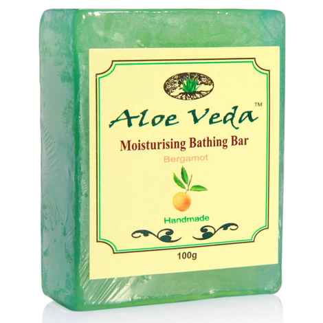 Buy Aloe Veda Moisturising Bathing Bar Bergamot Oil 100 g - Purplle