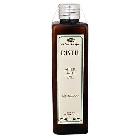 Buy Aloe Veda After Bath Oil Sandalwood 200 ml - Purplle