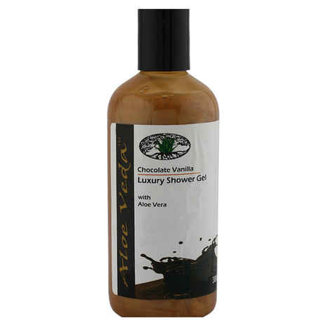 Buy Aloe Veda Chocolate Vanilla Luxury Shower Gel 300 ml - Purplle