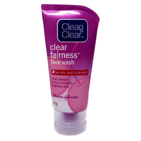 Buy Clean & Clear Fairness Face Wash (40 g) - Purplle