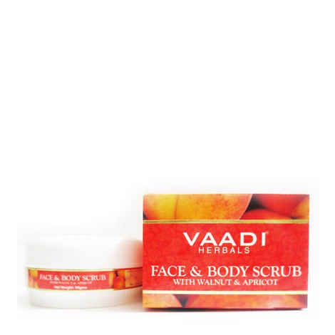 Buy Vaadi Herbals Face & Body Scrub with Walnut & Apricot (90 g) - Purplle