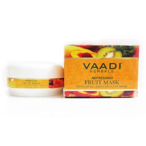 Buy Vaadi Herbals Refreshing Fruit Mask With Apple, Lemon & Cucumber (100 g) - Purplle