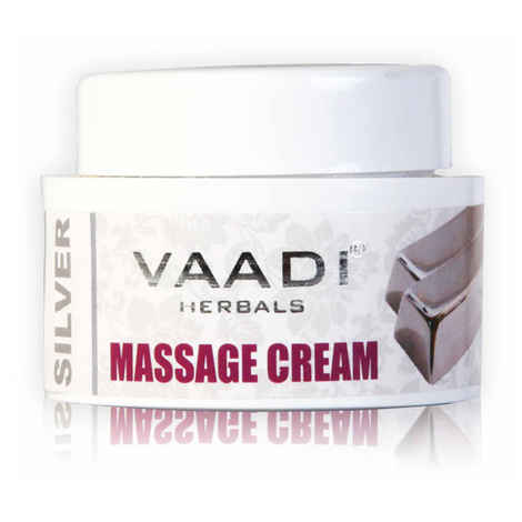 Buy Vaadi Herbals Silver Massage Cream - Pure Silver Dust & Rosemary Oil (15 g) - Purplle