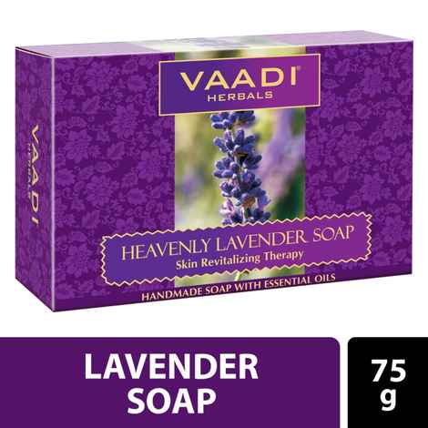 Buy Vaadi Herbals Heavenly Lavender Soap with Rosemary Extract (5 + 1 Free) (75 g) (Pack of 6) - Purplle