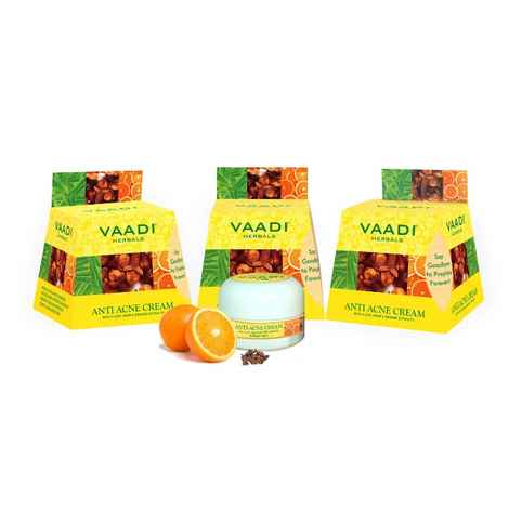 Buy Vaadi Herbals Anti Acne Cream Clove & Neem Extract (30 g) (Pack of 3) - Purplle
