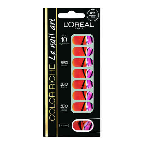 Buy L'Oreal Paris Miss Paradise Nail Art Sunset Kiss 032 - Purplle