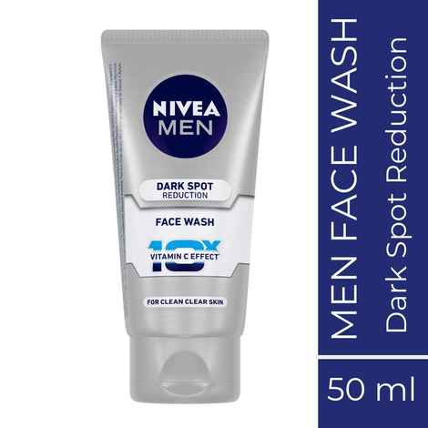 Buy NIVEA MEN Face Wash, Dark Spot Reduction, 10x Vitamin C, 50ml - Purplle