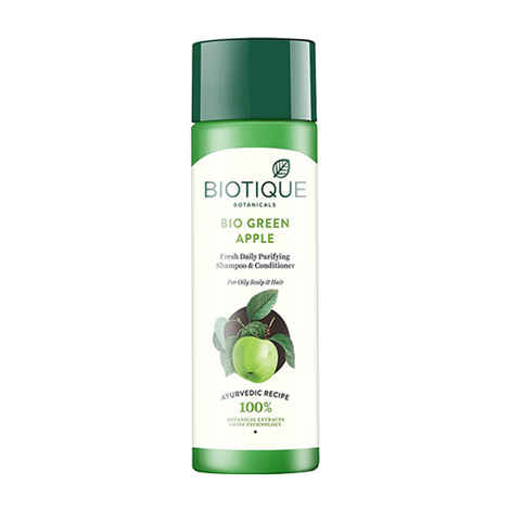 Buy Biotique Green Apple Fresh Daily Purifying Shampoo & Conditioner (190 ml) - Purplle