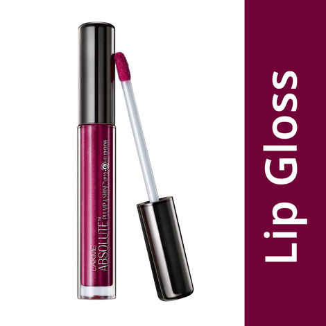 Buy Lakme Absolute Plump & Shine Upto 6-Hour 3D Gloss Plum Shine (3 ml) - Purplle