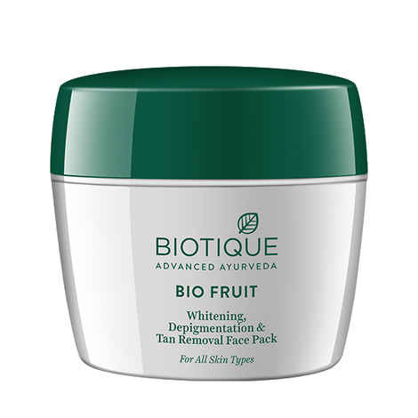 Buy Biotique Bio Fruit Whitening, Depigmentation & Tan Removal Face Pack (235gm) - Purplle