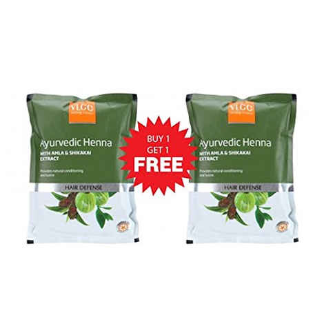 Buy VLCC Ayurvedic Heena With Amla & Shikakai Extract (100 g) (Buy 1 get 1 Free) - Purplle