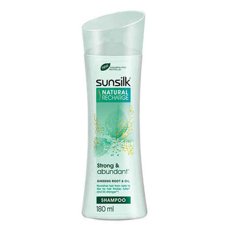 Buy Sunsilk Natural Recharge Strong & Abundant Shampoo (180 ml) - Purplle