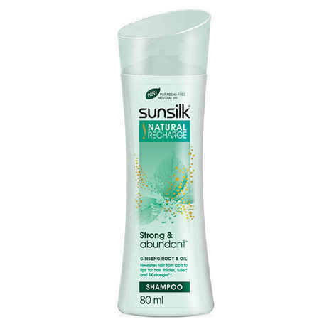 Buy Sunsilk Natural Recharge Strong & Abundant Shampoo (80 ml) - Purplle