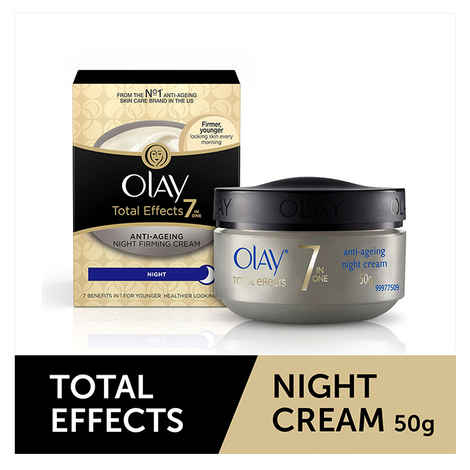 Buy Olay Total Effect 7 IN 1 Anti Ageing Night Skin Cream (50 g) - Purplle