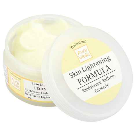 Buy Auravedic Professional Skin Lightening Formula Massage Cream With Sandal Saffron (50 g)  - Purplle