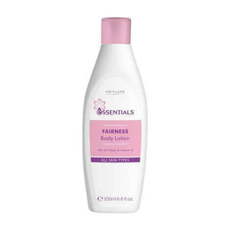 Buy Oriflame Essentials Fairness Body Lotion with UV Filters & Vitamin E (200 ml) - Purplle