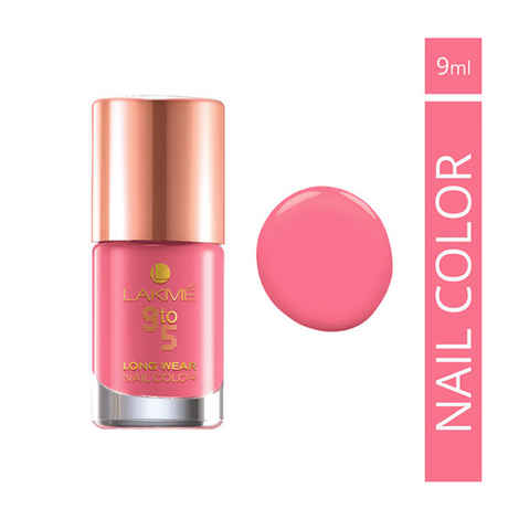 Buy Lakme 9 to 5 Long Wear Nail Colour Rose Rush 6 (9ml) - Purplle