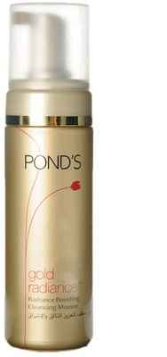 Buy Ponds Gold Radiance Boosting Cleansing Mousse (150 ml) - Purplle