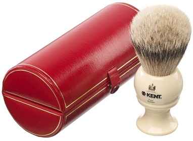 Buy Kent Premium 1 Pure Silver Tip Badger Hair Large Head Shaving Brush BK8 - Purplle