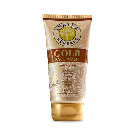 Buy Inatur Gold Anti Ageing Face Wash (150 ml) - Purplle
