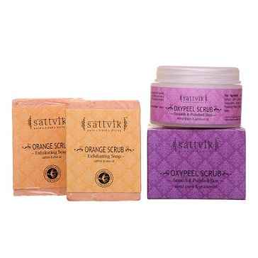 Buy Sattvik Organics Exfoliating Kit - Purplle