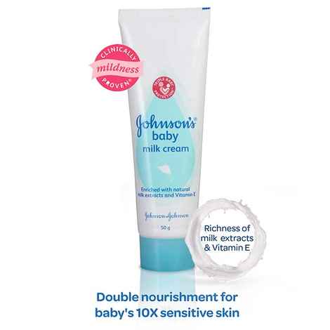Buy Johnson And Johnson Milk Cream (Vit A&E) (50 g) - Purplle