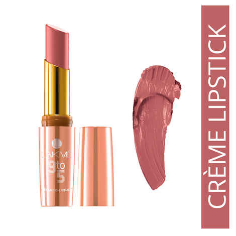 Buy Lakme 9 to 5 Creaseless Creme Lipstick Pink Pursuit CP4 - Purplle