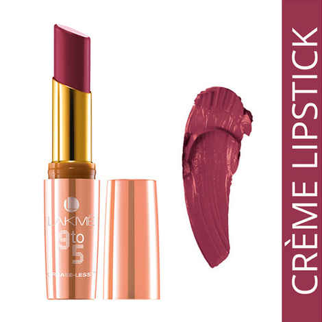 Buy Lakme 9 to 5 Creaseless Creme Lip Color Wine Order (3.6 g) - Purplle