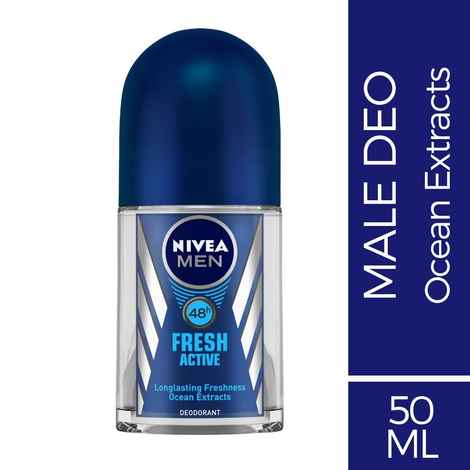 Buy NIVEA MEN Deodorant Roll On, Fresh Active, 50ml - Purplle